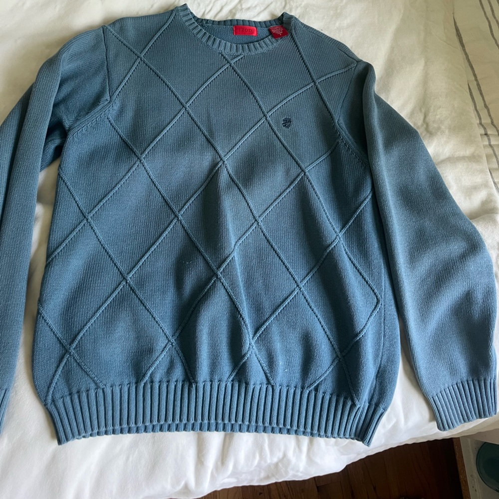 Teal pleated sweater